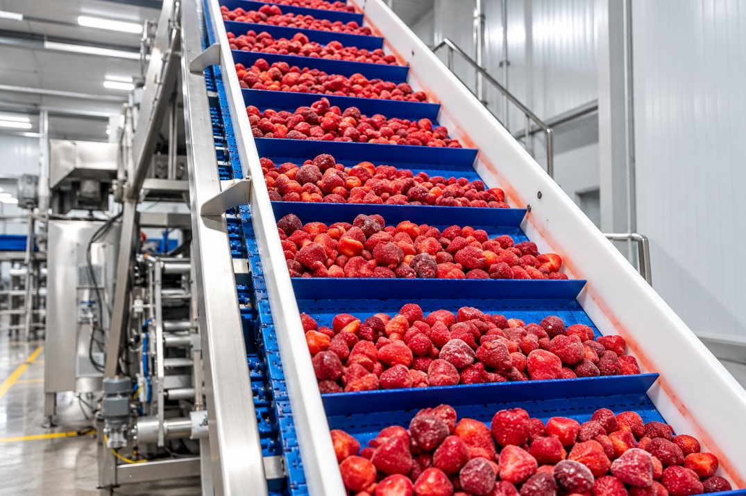 Frozen fruit and vegetable product range from Egypt