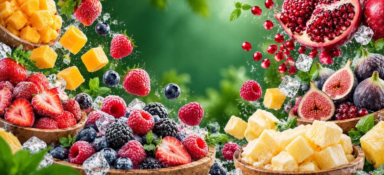 Frozen fruits supplied by KAMA FOODS from Egypt
